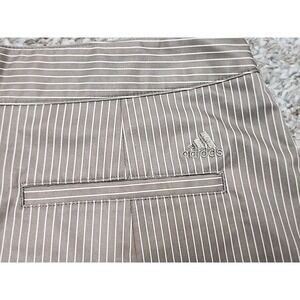 Adidas Climacool Light Brown 8 Pinstripe Active Golf Skort Skirt Women's 32x18